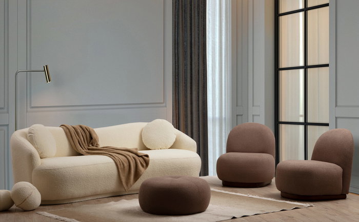 Atelier Del Sofa Ancona Sofá de 3 plazas Crema